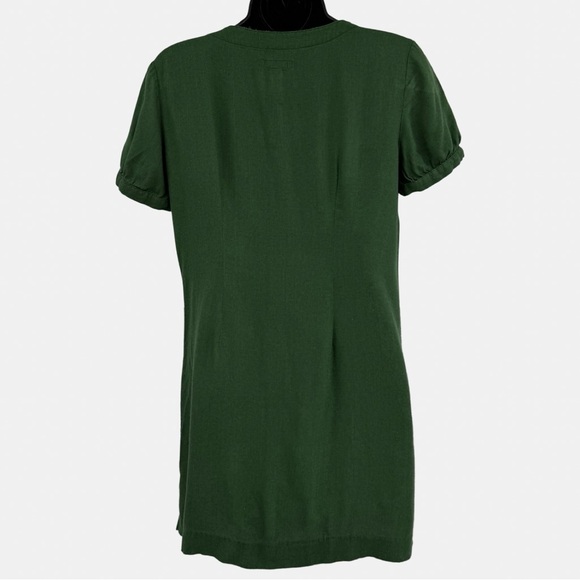 Urban Outfitters Lark & Wolff Button-Front Mini Dress in Green | Size Small - Picture 2 of 4